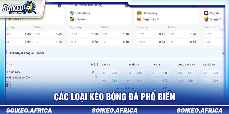 Các Loại Kèo Bóng Đá Phổ Biến Người Mới Cần Biết Các loại kèo bóng đá phổ biến